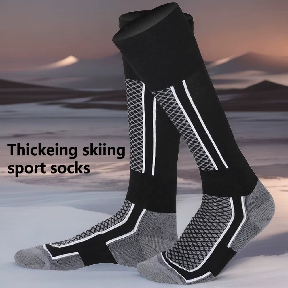 1 Pair Winter Warm Ski Stockings Thickening Hiking Socks for Women Men Anti-Cold Skiing Outdoor Sport Stockings Snow Accessories