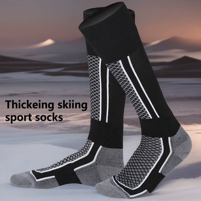 1 Pair Winter Warm Ski Stockings Thickening Hiking Socks for Women Men Anti-Cold Skiing Outdoor Sport Stockings Snow Accessories